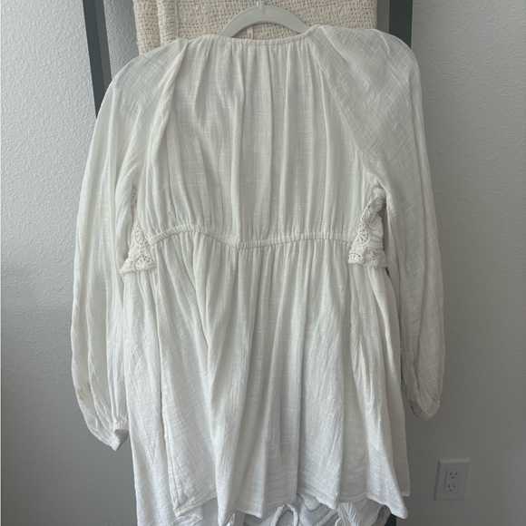 Free People | Summer Struttin' Lace Pieced Puff Sleeve Mini Dress - Picture 5 of 6